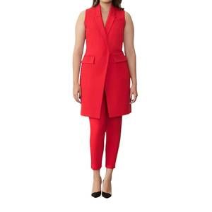 NEW GSTQ sleeveless blazer dress in valentine red